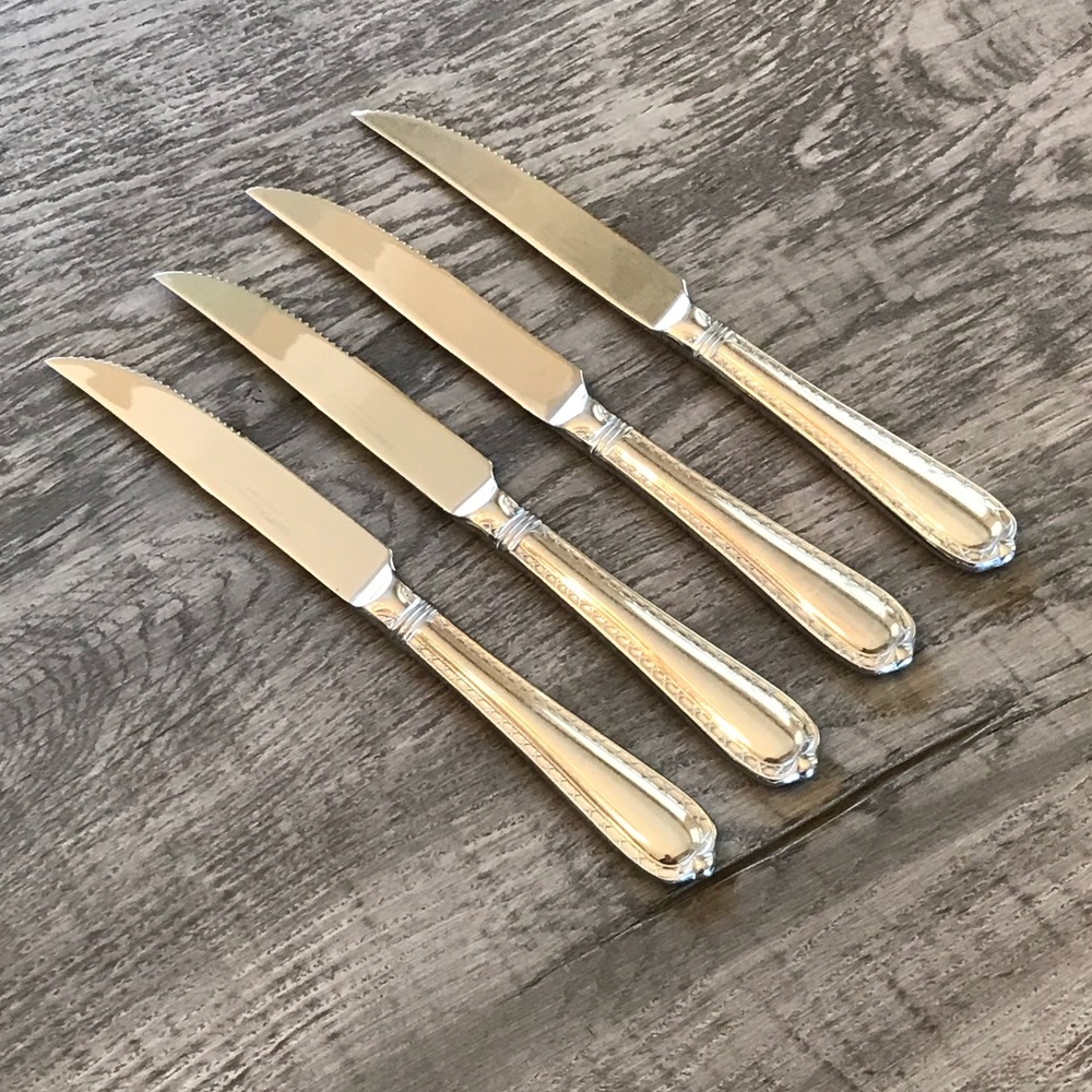 Hampton Silversmiths Nobility Stainless Steak Knives Set of 4